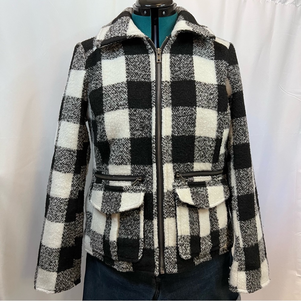 Rewind Black & White Lumberjack Style Jacket!